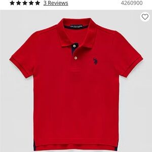 U.S. Polo Assn. Vibrant Red Kids Polo Shirt